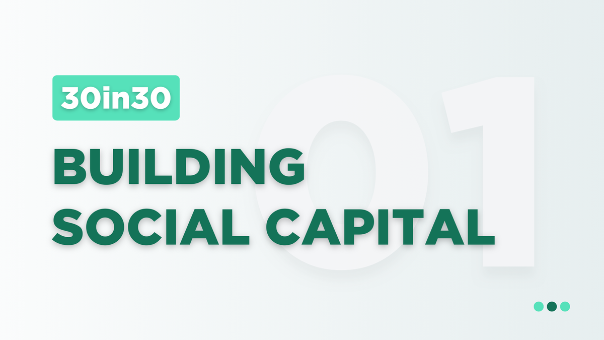 Building Social Capital